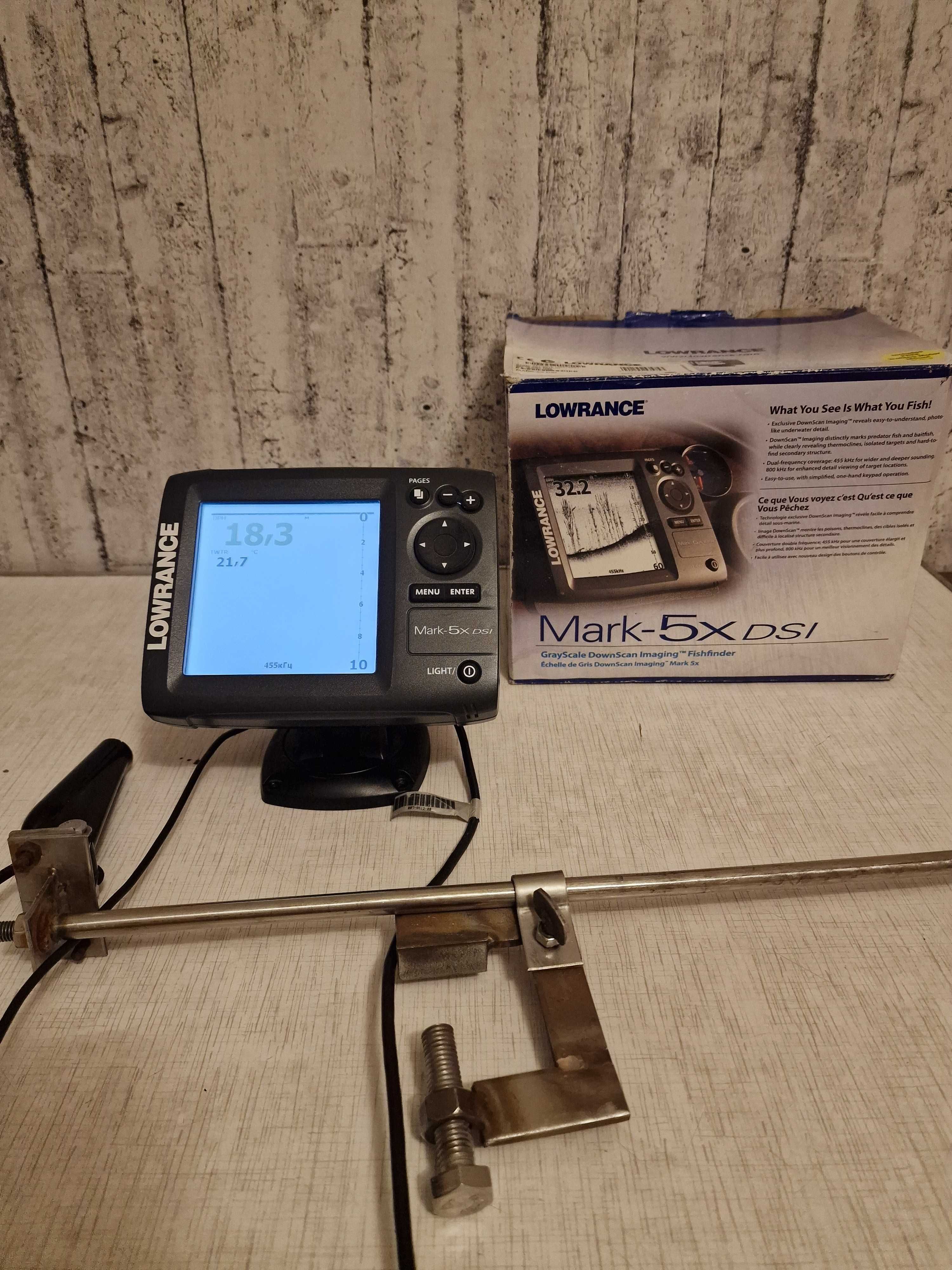Ехолот LOWRANCE Mark-5x DSI +Струбцина в подарунок