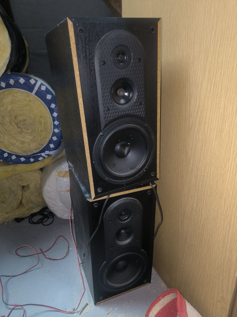 wzmacniacz technics Su-800, dwa głośniki eltax silverstone 160 black