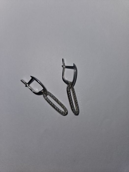 Серьги серебро с бирюзой