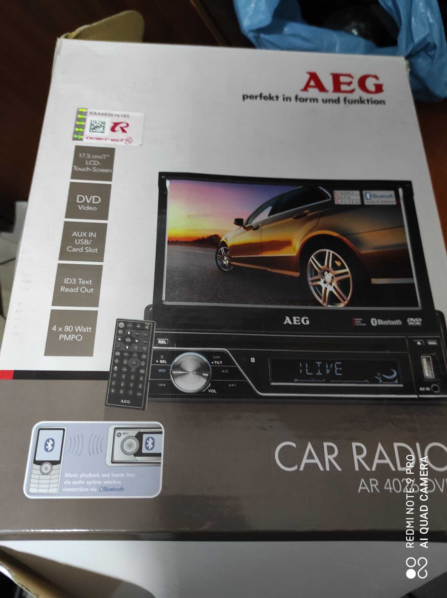 Auto rádio AEG DVD