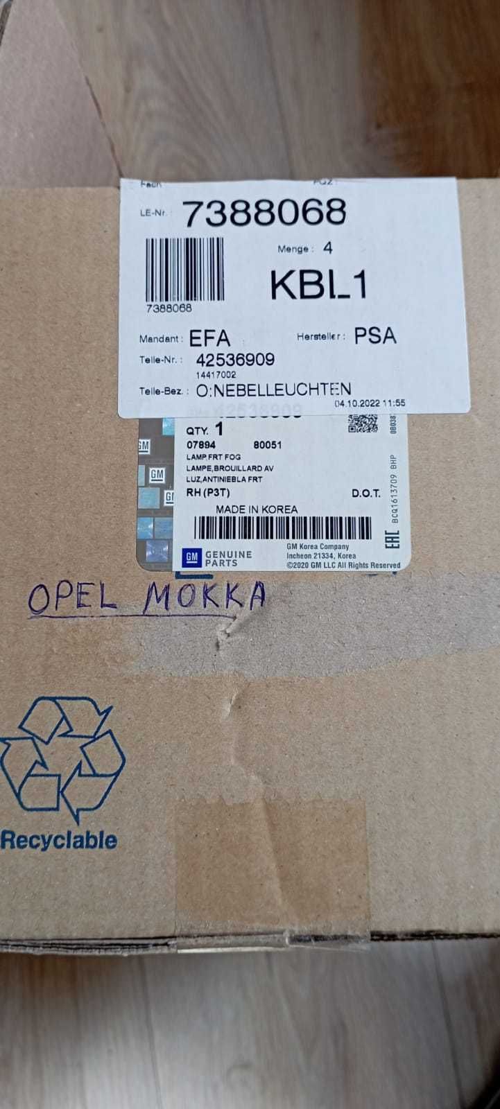 42536909 туманка Opel mokka X