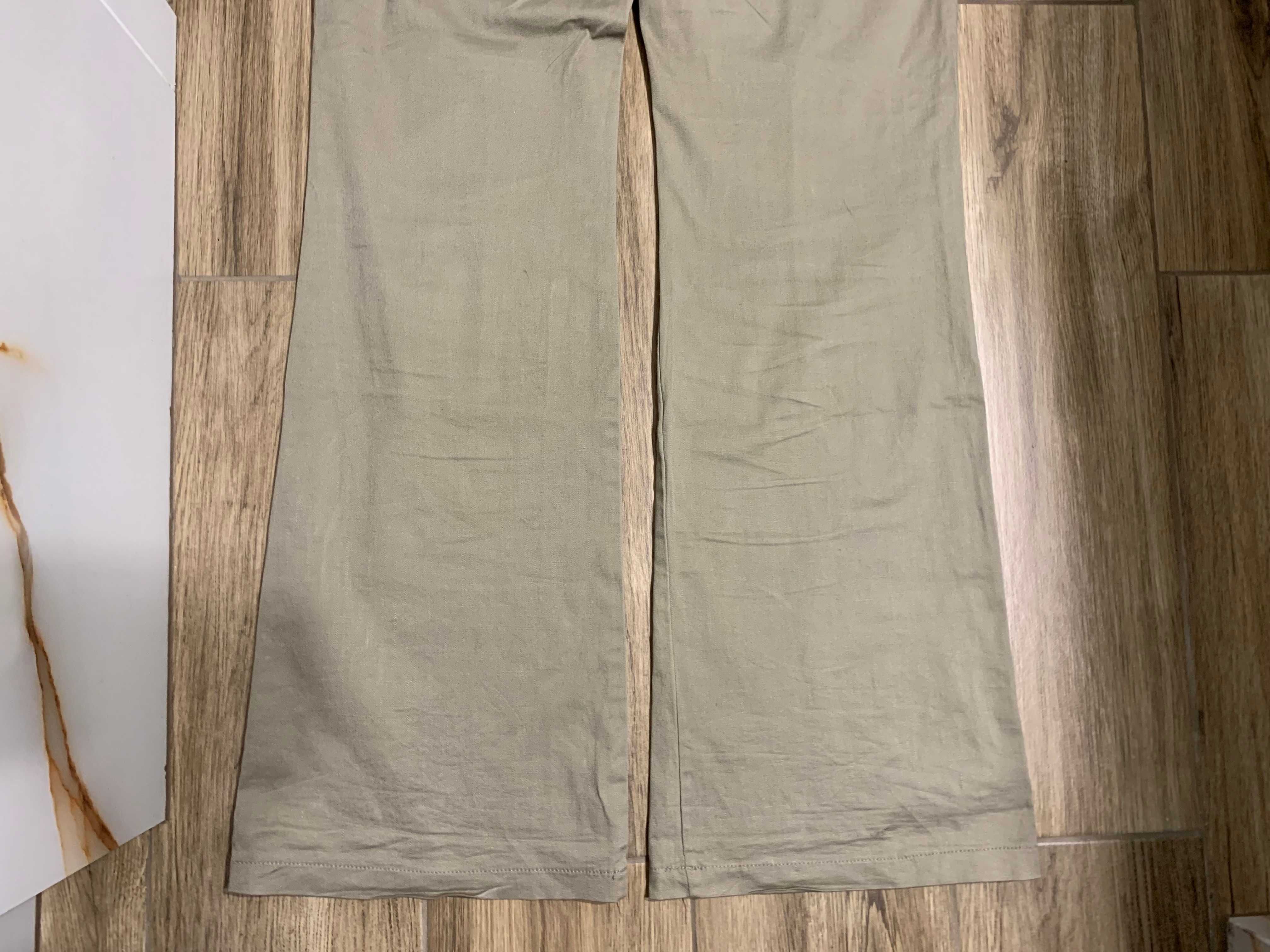 Spodnie dzwony Furcom Jeans w kolorze khaki bawełna roz. L 40