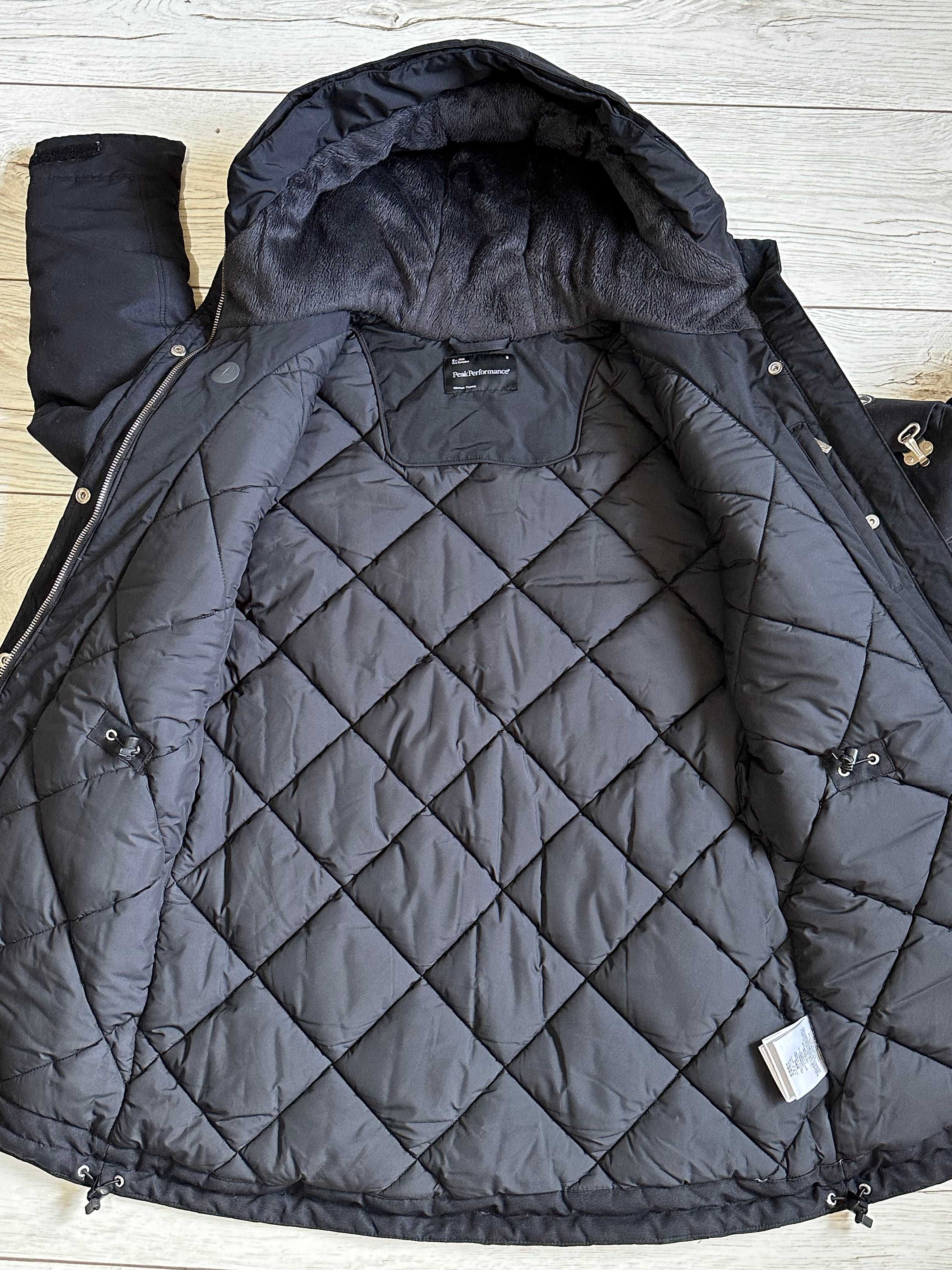PEAK PERFORMANCE KLONDYKE damska ocieplana gruba kurtka parka zimowa S