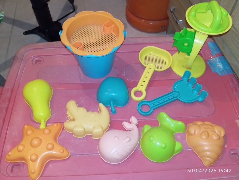 Brinquedos para a praia