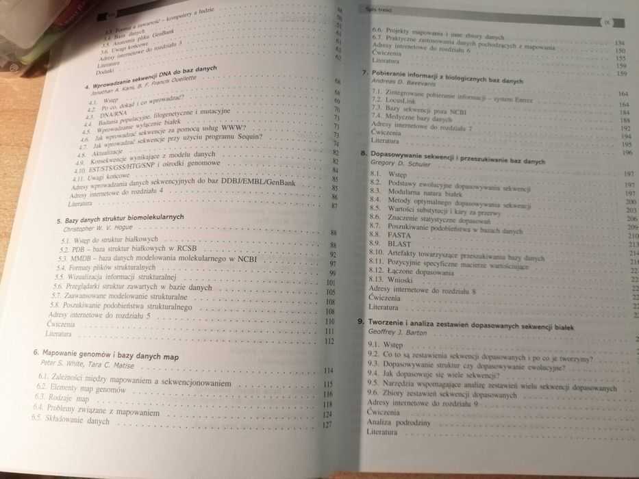 Bioinformatyka - A.D. Baxevanis B.F.F. Ouellette