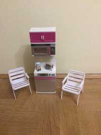 Meble dla lalki- kuchnia + 2 krzesła