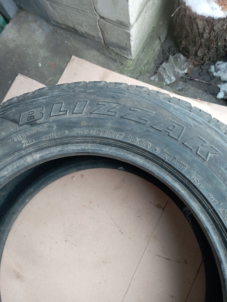 Резина зима 225/65 R17. Б/У. Резина 225/65р17