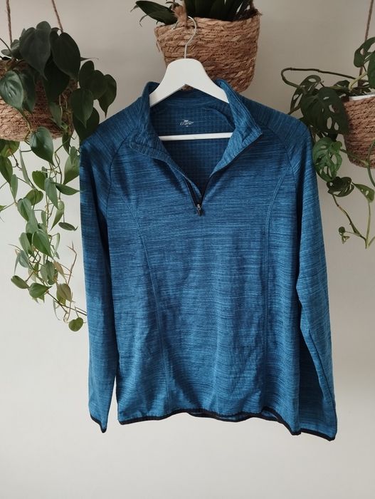 Męska, uniseks bluzka sportowa, z krótkim suwakiem, ocieplana r. M Cra