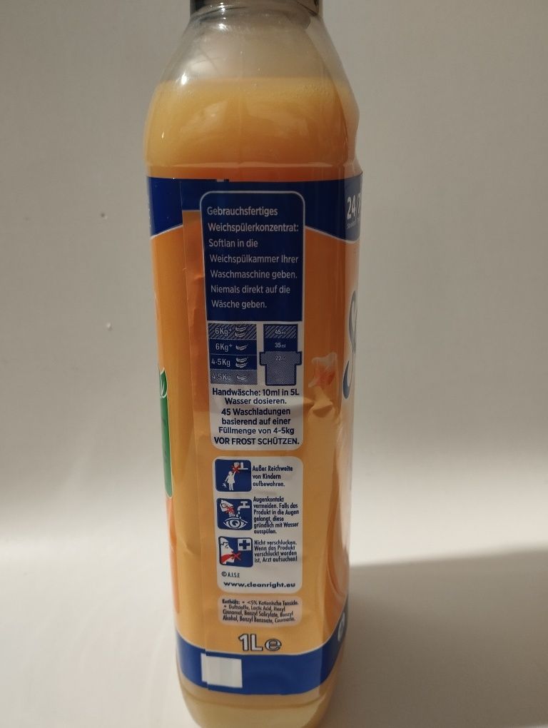 Płyn do płukania tkanin softlan 1 L 45 prań