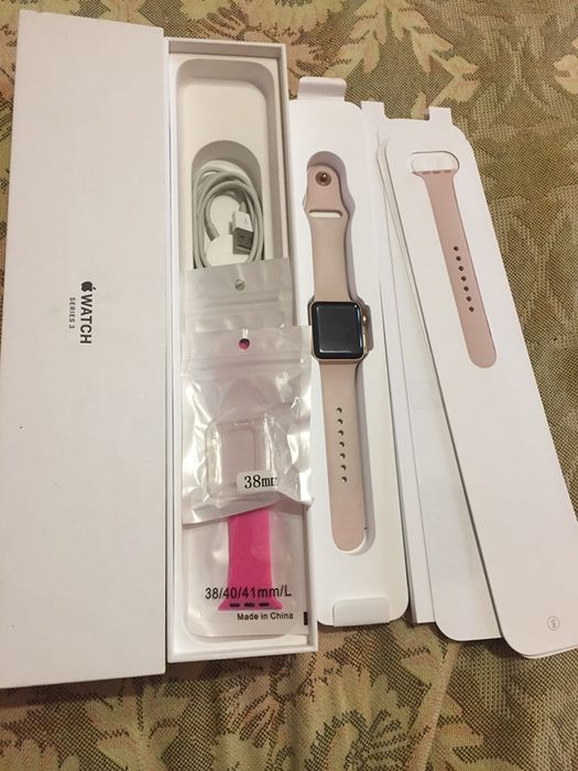 Епл вотч 3 Голд корпус Повний комплект