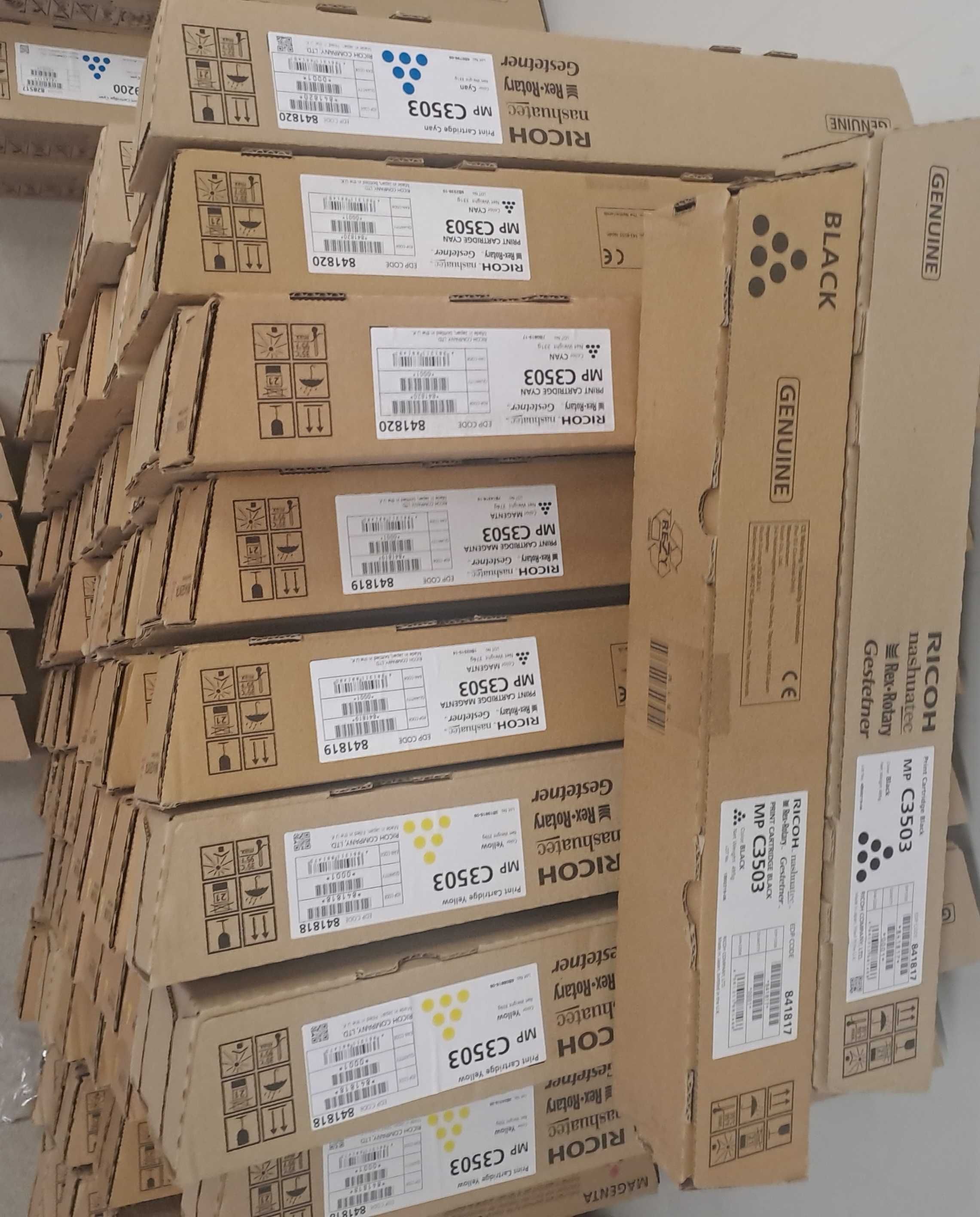 Toner Ricoh MP C3503 c, m, y Faktura VAT