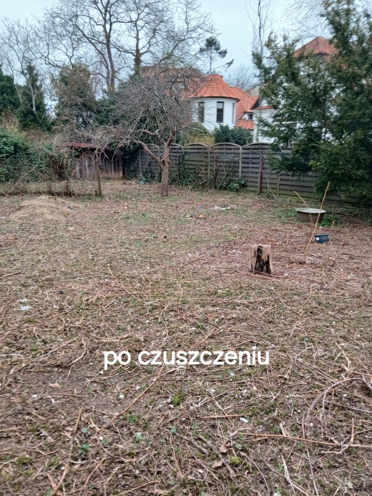 KOSZENIE TRAWY,Trawniki Działki Nieużytki kosiarka bijakowa, żyłkowa