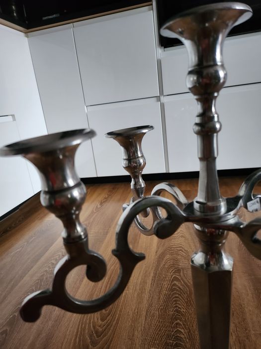 Kandelabr KATO 5 ramienny srebrny