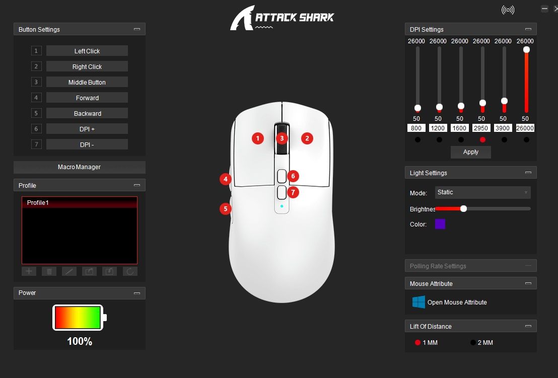 Attack Shark X3 Paw3395+Гріпси на мишу акумуляторна мишка