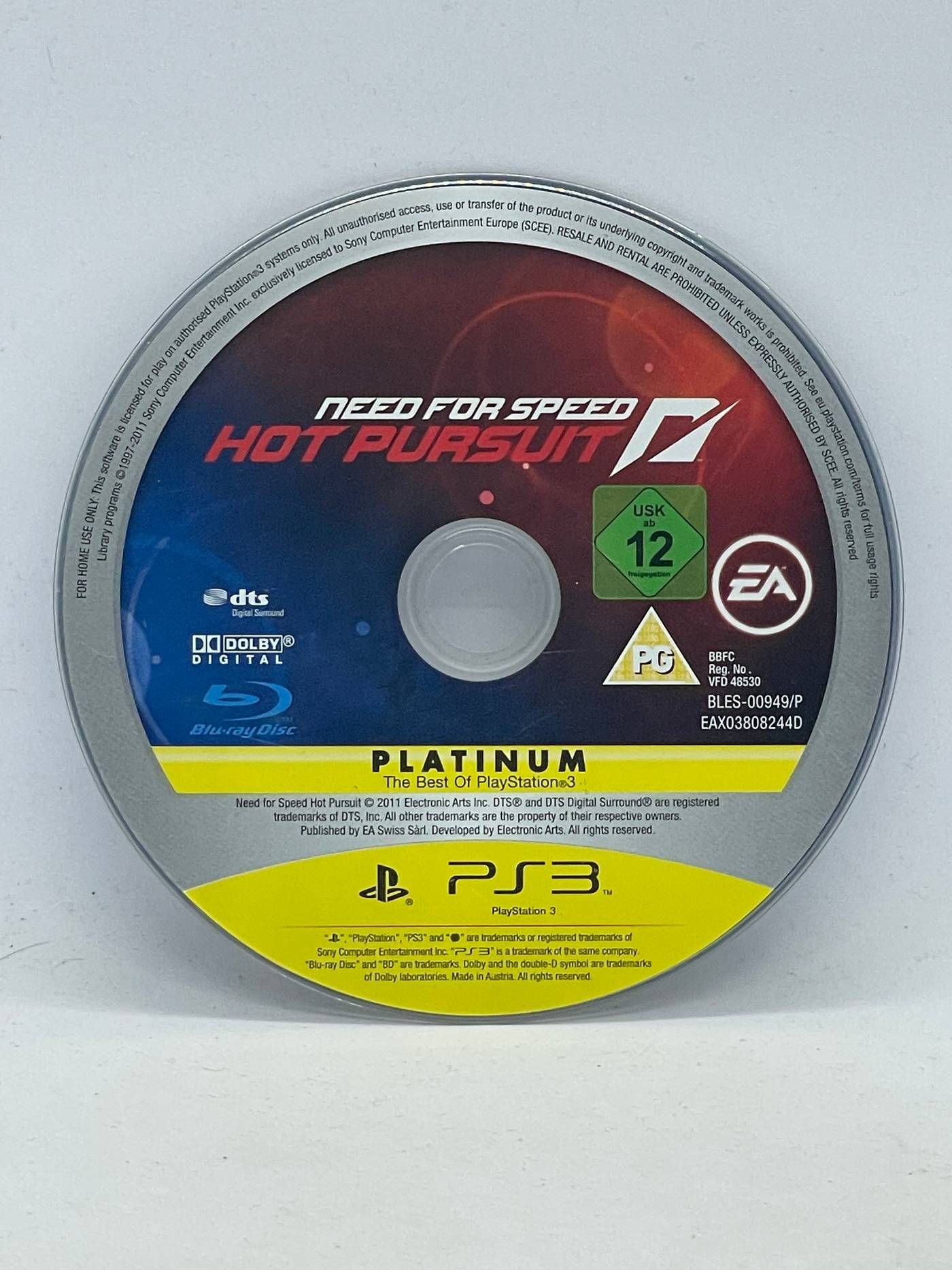 Need for Speed Hot Pursuit PS3 (sama gra)