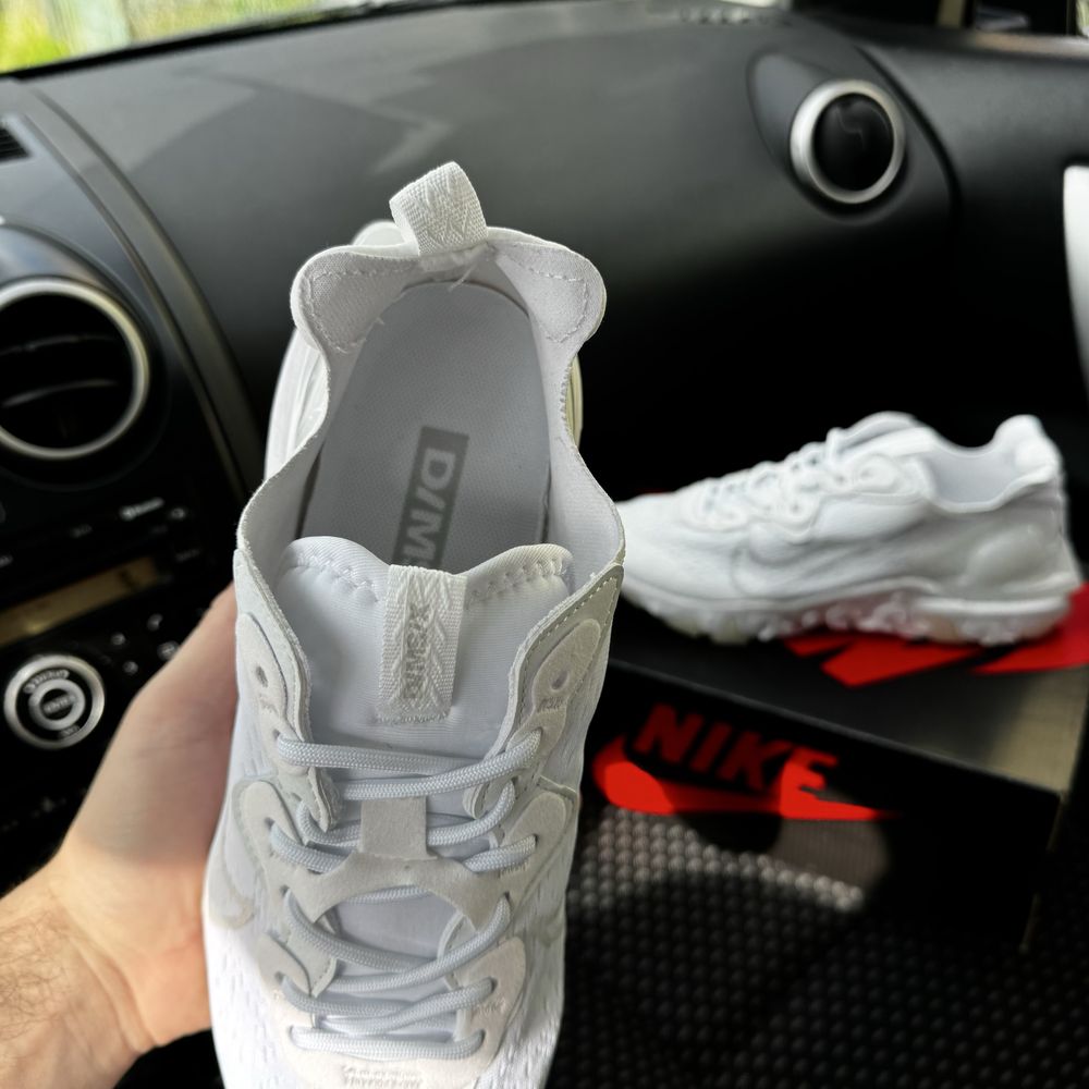 Чоловічі кросівки найк реакт білі сітка Nike React Vision white