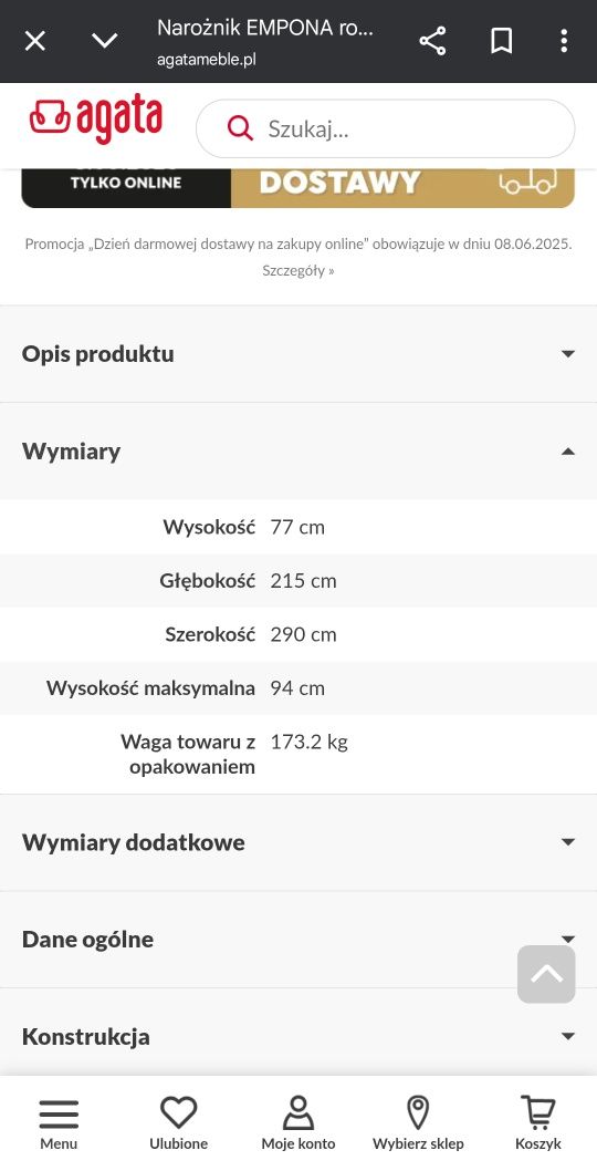 Naroznik empona L wersal
