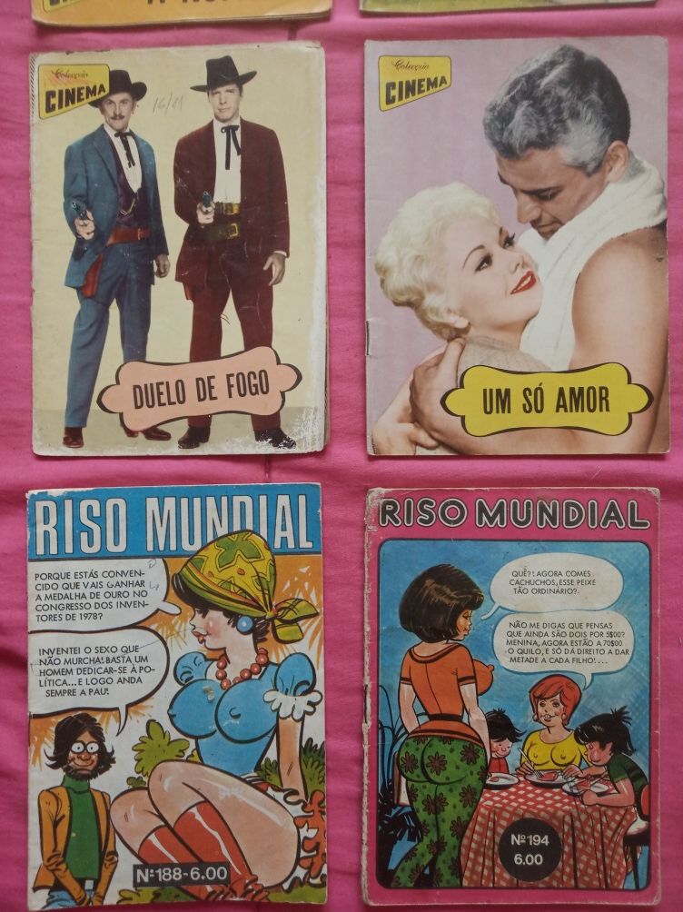 Revistas RISO MUNDIAL e Col. CINEMA