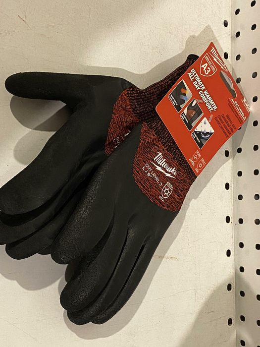Milwaukee зимові теплі латексні рукавички розмір L/9 Оригінал США