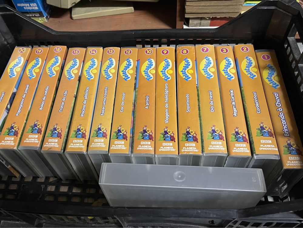 Cassetes VHS originais infantis,teletubies