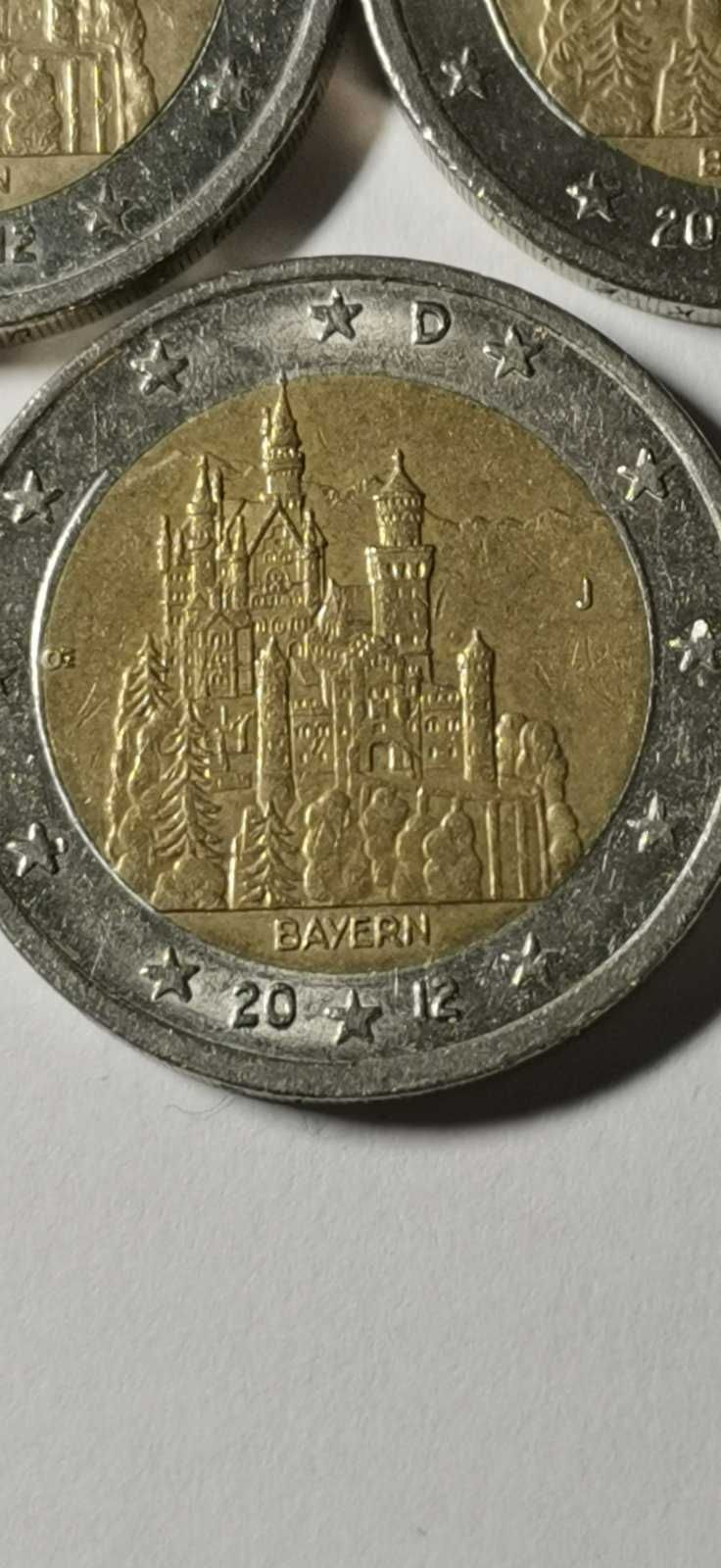 Памятные монеты 2 евро Германия 2012 (ADFGJ) - БАВАРИЯ 5x2