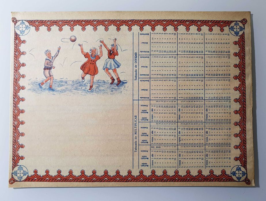 Antigo Caderno Escolar ~ "Pêbêcê" ~ 2 Linhas ~ Anos 60