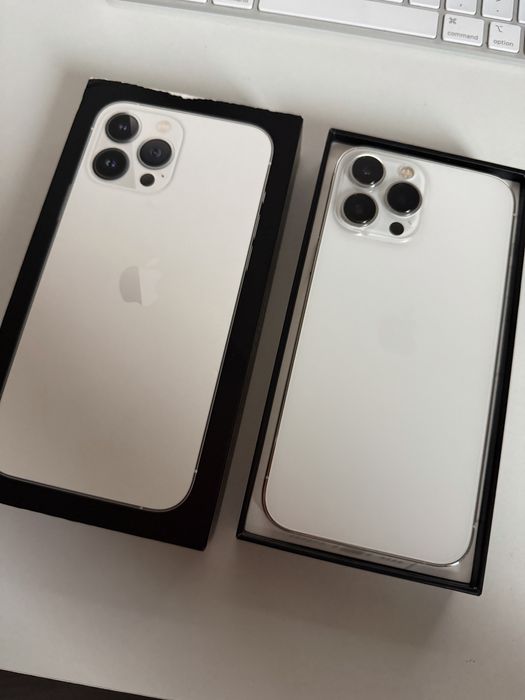 iPhone 13 Pro Max 128gb Silver Stan Idealny Bateria 100%