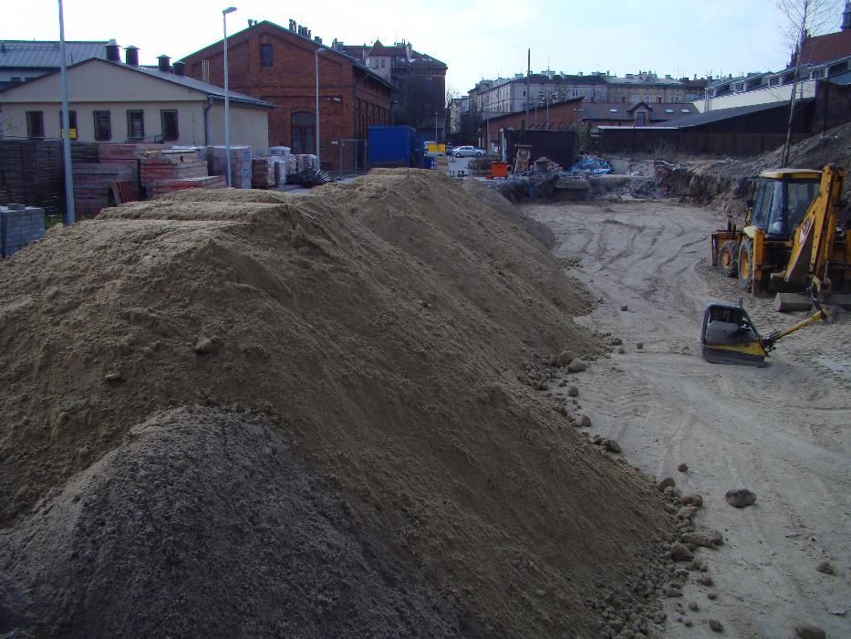 Piasek Piach Zasypowy Zasyp fundamentów Myślenice Skawina Wieliczka