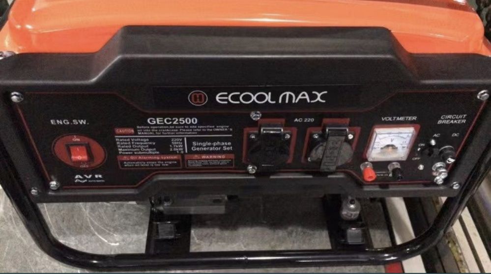 Генератор бензиновий Ecoolmax gec 2500