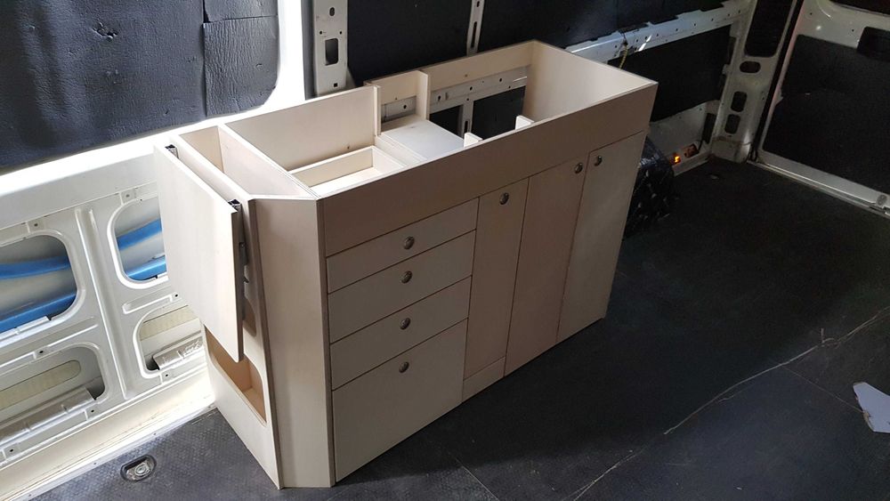 Szafka kuchenna do campervana: Ducato, Boxer, Jumper, meble do kampera