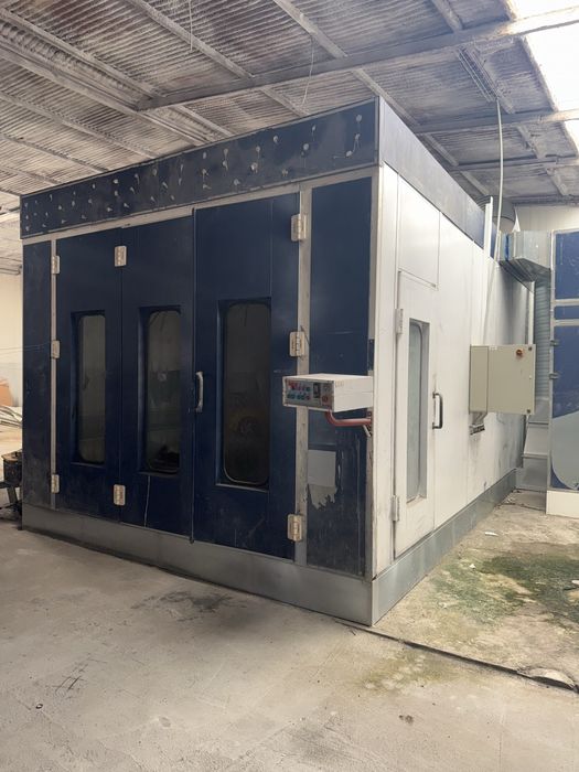 Cabine de Pintura , compressor e Area de Preparação da pintura