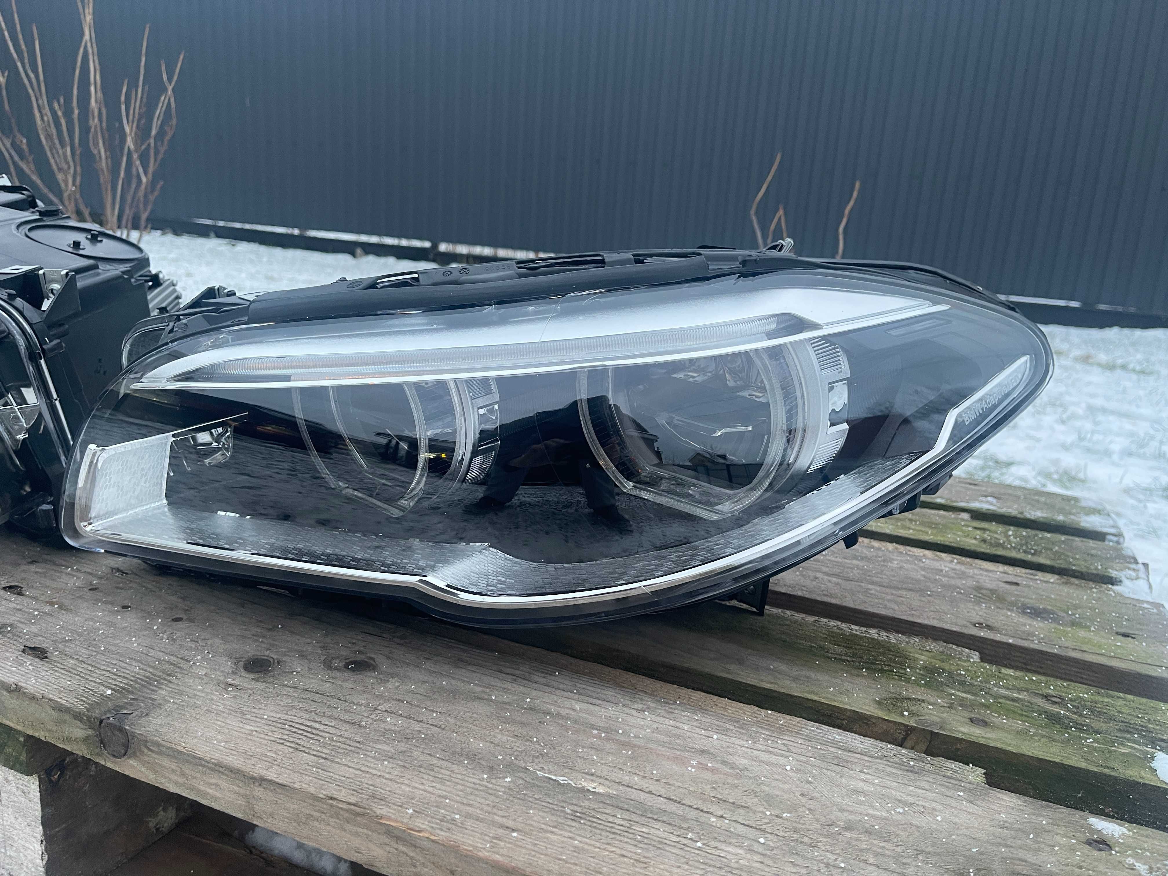 Фары оптика фари лед бмв bmw ф10 ф11 f10 f11 full led фулл лед рестайл
