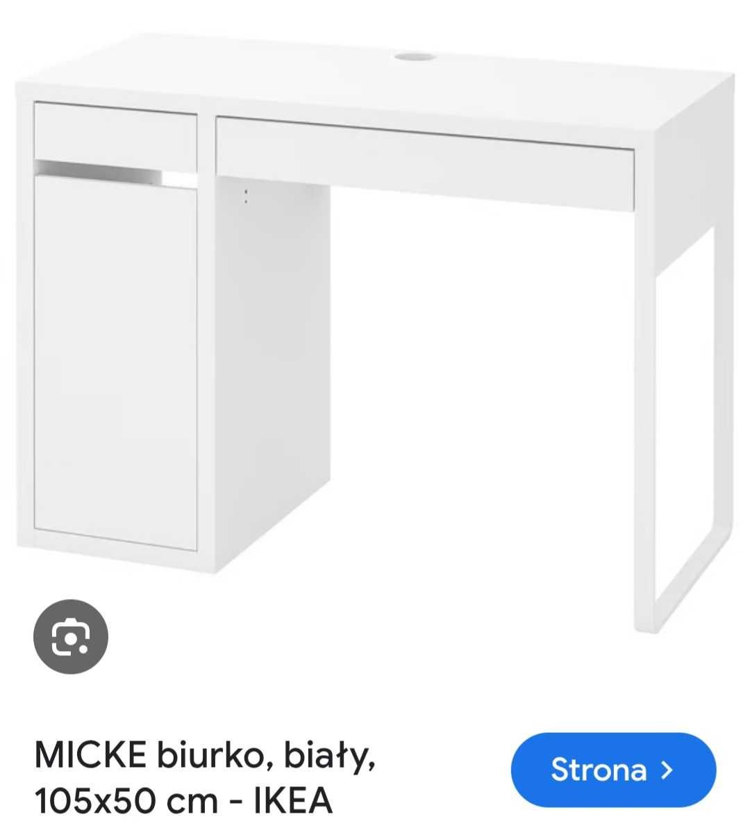 Sprzedam białe biurko Micke Ikea
