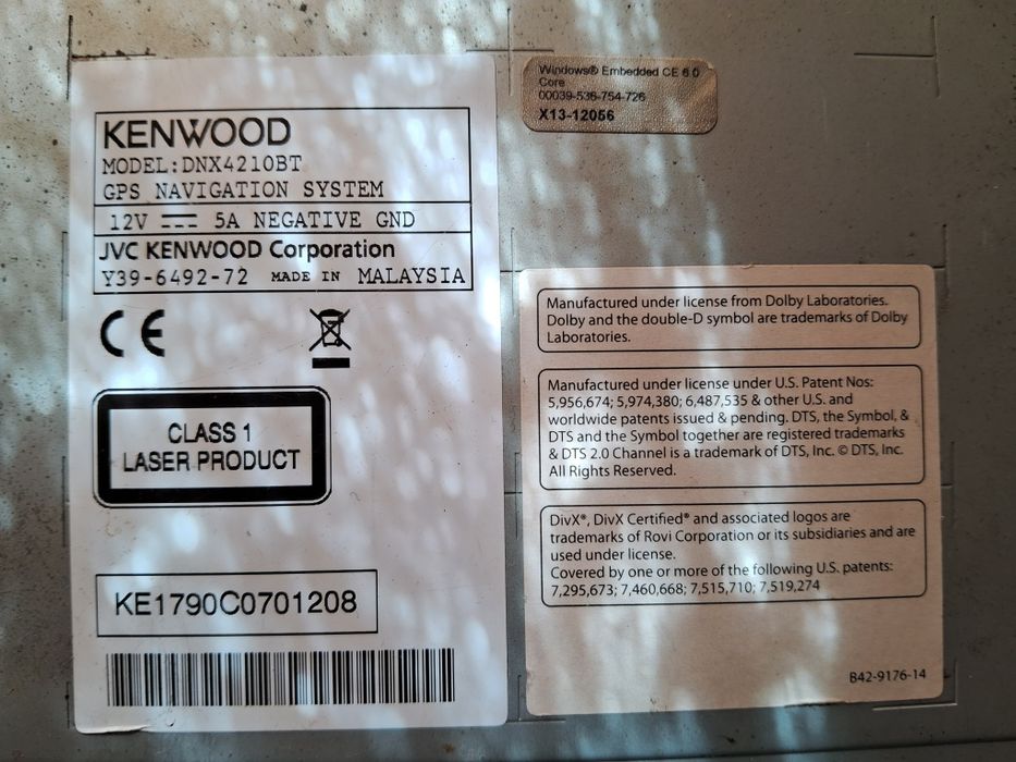 Оригінальна магнітола Kenwood DNX-4210 BT