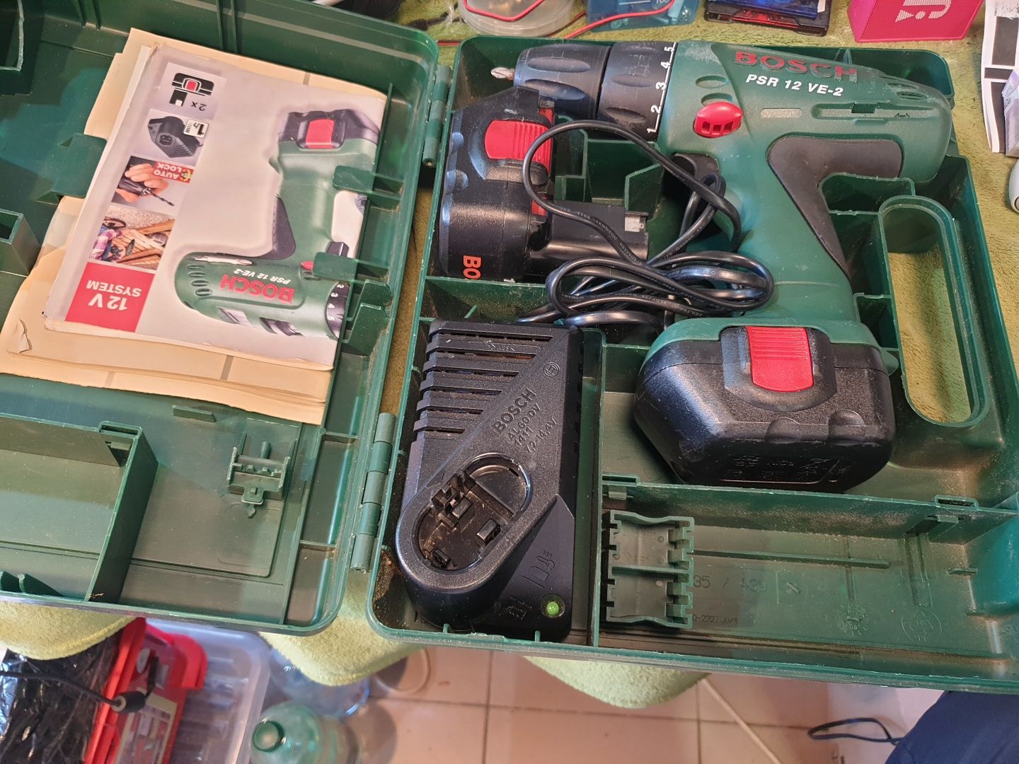 BOSCH PSR12 VE2 wkrętarka akumulatorowa 12V.