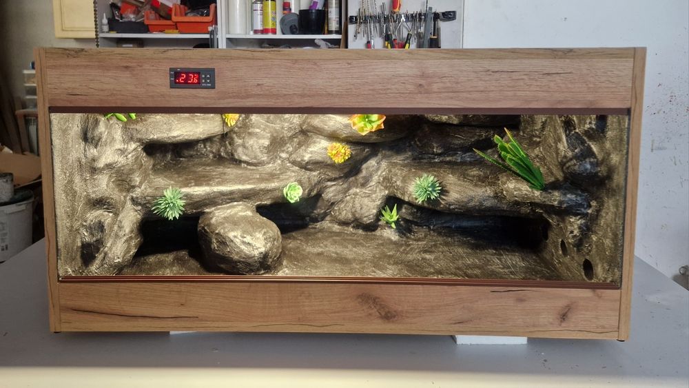 Terrarium dla gekona agamy dostępne od ręki 3 lata gwarancji fv nowe