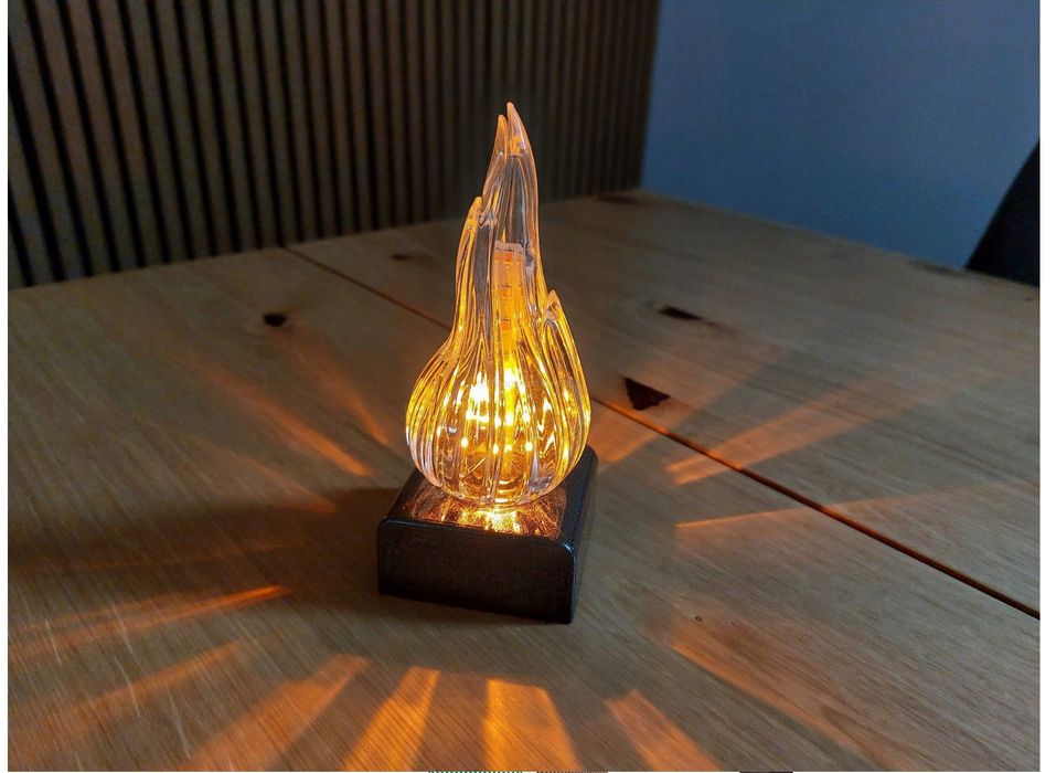 Wkład Led Żywy Płomień XL Czarny 16cm Mega HiT LED