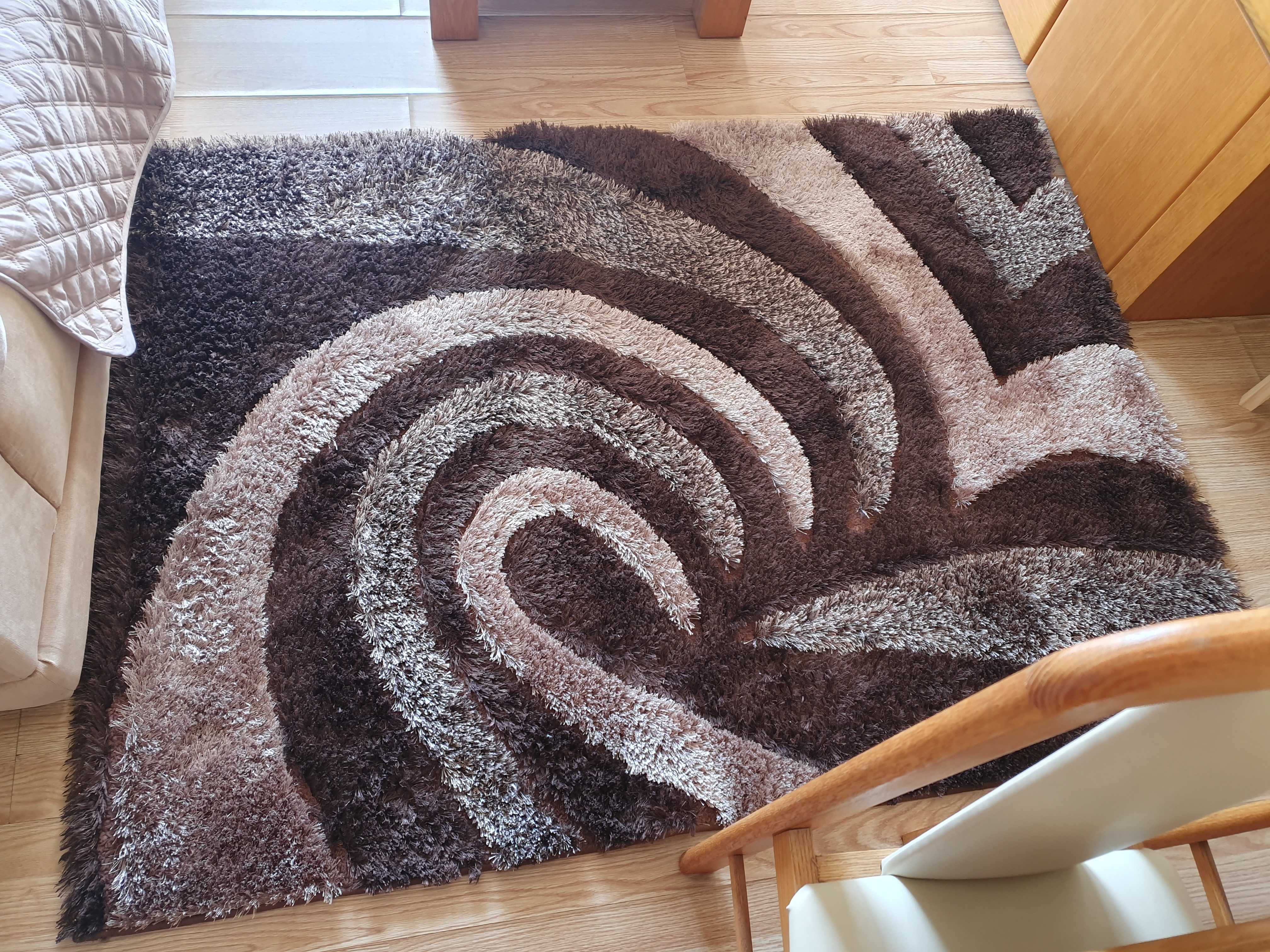 Tapete  castanho/beige 120x160cm