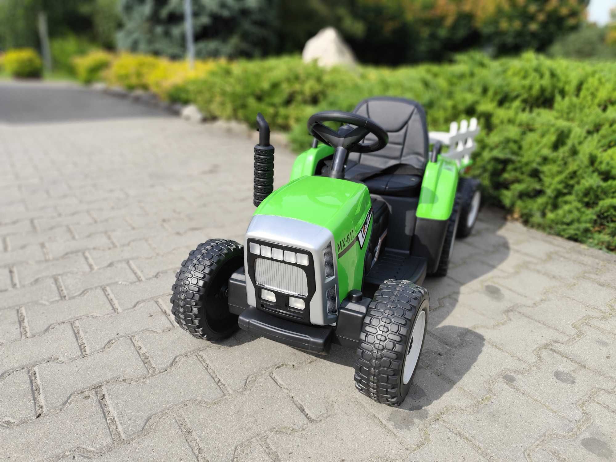 Traktor na Akumulator z Przyczepką - 2 Silniki - Pilot - NOWE
