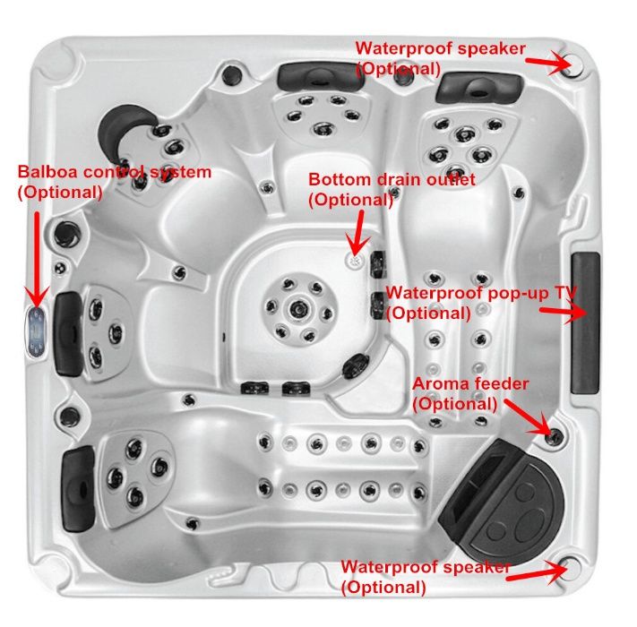 Jacuzzi zimowe ogrodowe SPA Balboa 220x220 cm