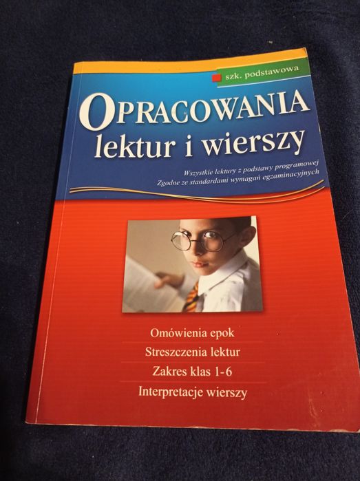 Opracowania lektur i wierszy.