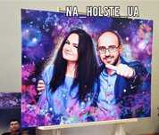 Арт портрет на полотні/холсте. Печать портретов. Друк картин