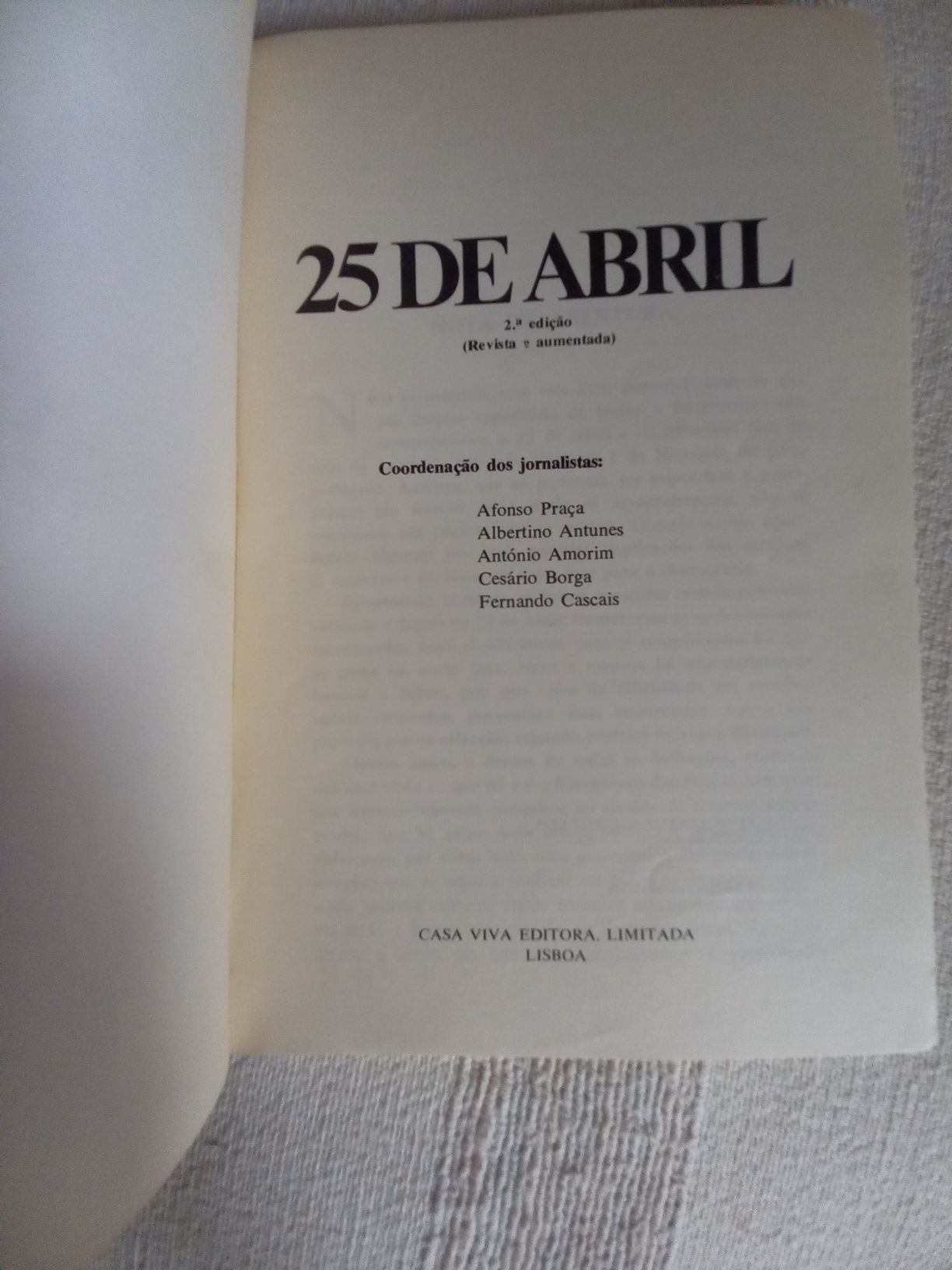 25 de Abril documento