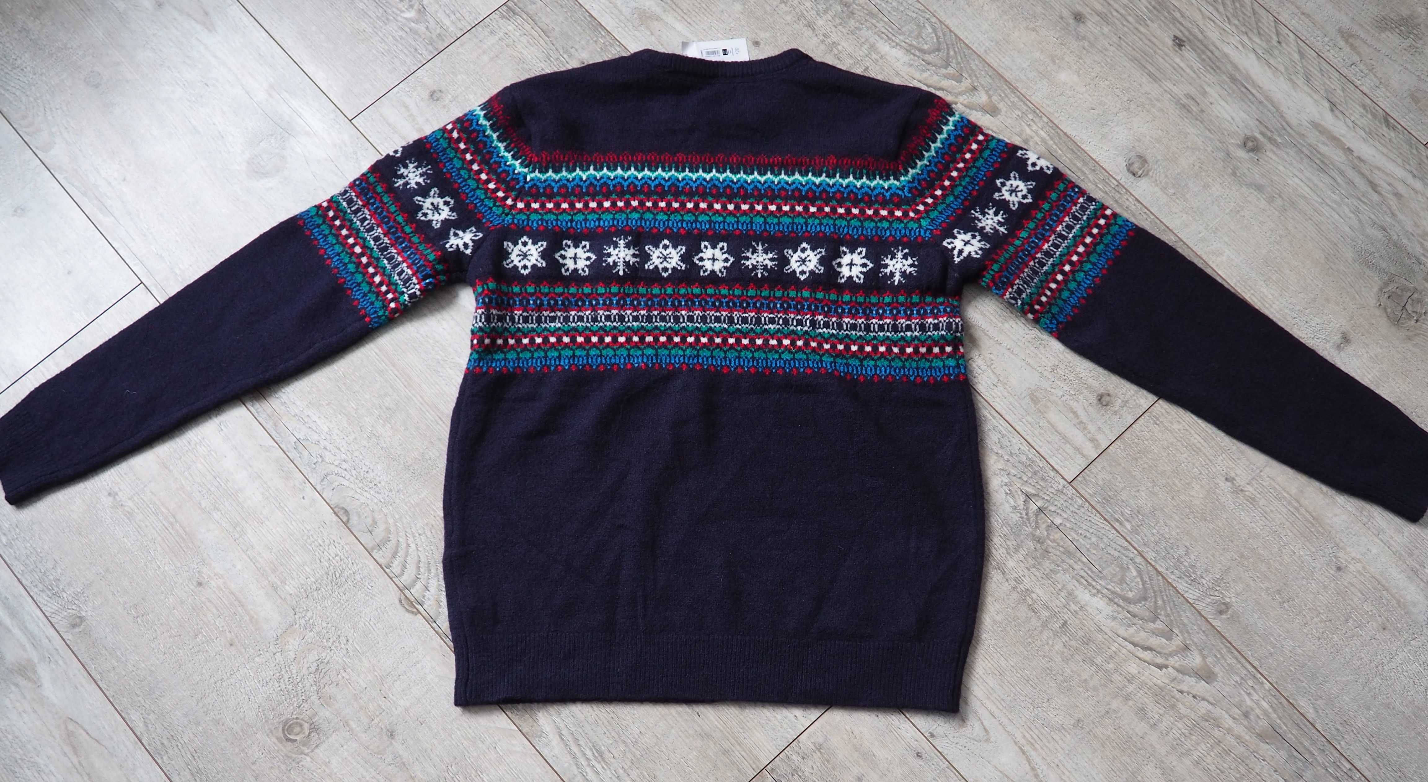 DUNNES_świąteczny sweter męski_Family Fair Isle Adult Jumper_S