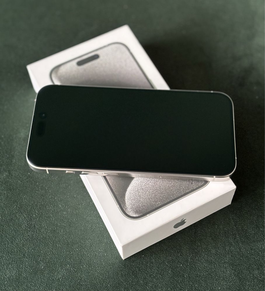Jak NOWY iPhone 15 PRO White Titanium paragon bez rat Warszawa