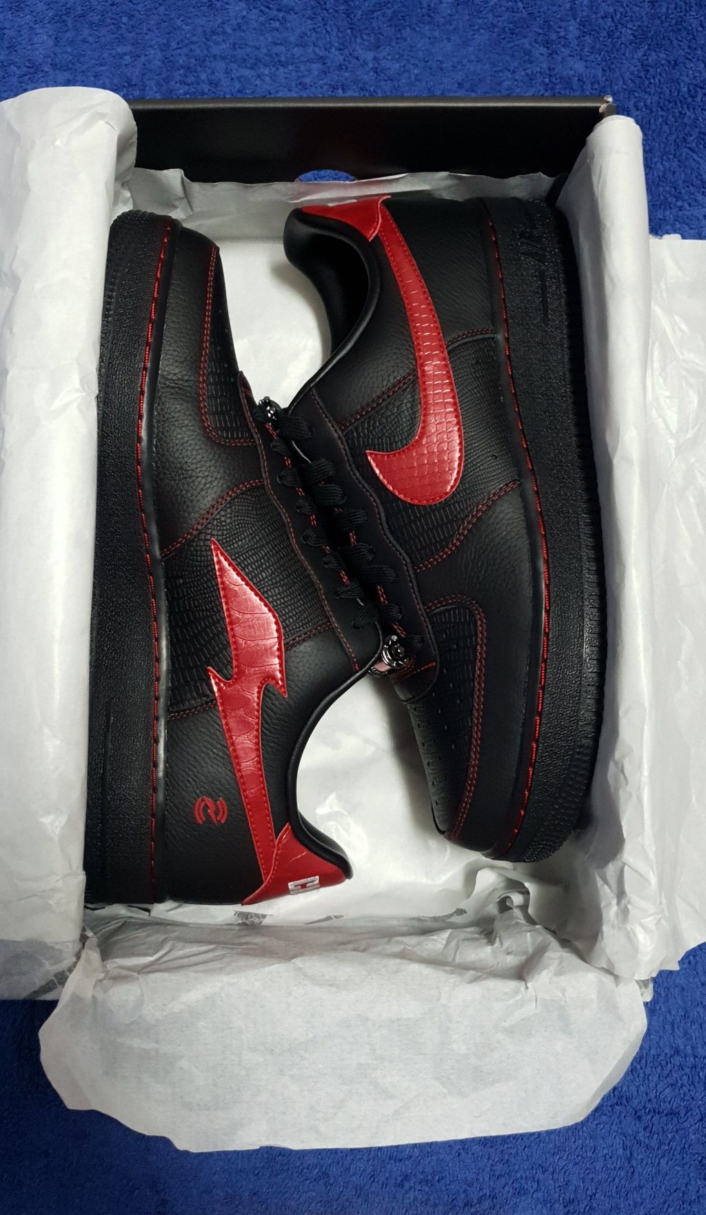 NIKE x RTFKT Air Force 1 DEMON "1 of 953" Sapatilhas FORGED KIT CloneX