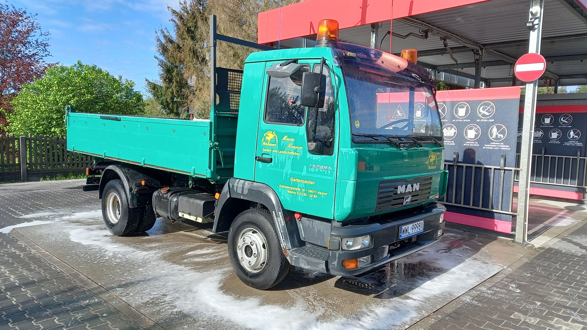 Man 220lc wywrotka oryginał meiller klima elektryka z Niemiec