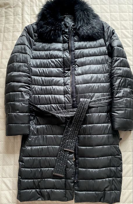 Massimo Dutti kurtka pikowana czarna S 36