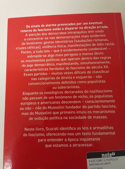 Fascismo e Populismo, de Antonio Scurati