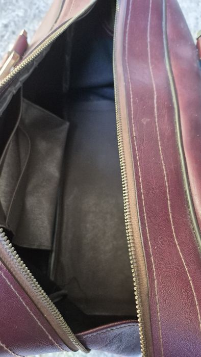 Duża stara torba podróżna PRL